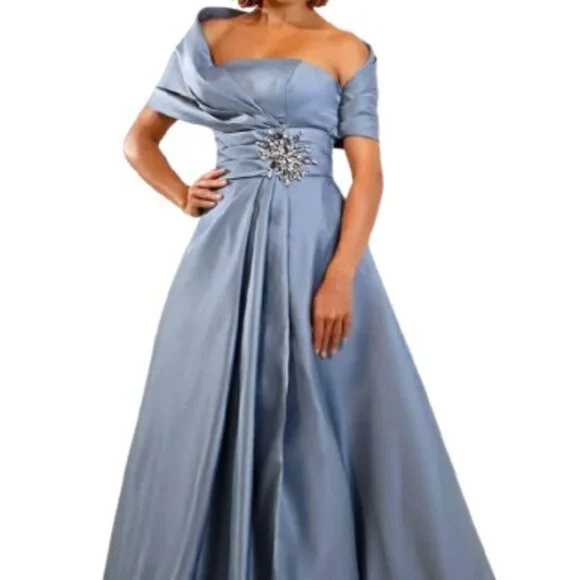 slate grey mother of the bride dresses Sorella Vita Size 10 9062 Black Mother of Bride Dress main image 1
